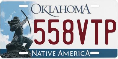 OK license plate 558VTP