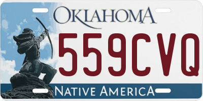 OK license plate 559CVQ