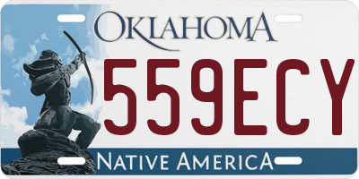 OK license plate 559ECY