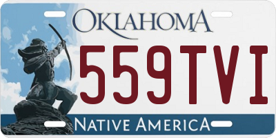 OK license plate 559TVI