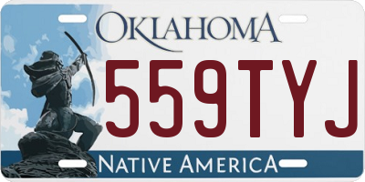 OK license plate 559TYJ