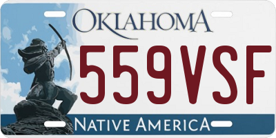 OK license plate 559VSF