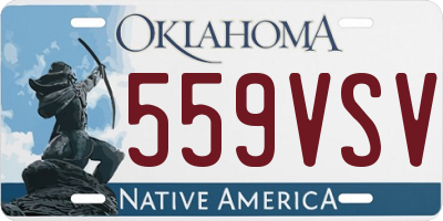 OK license plate 559VSV