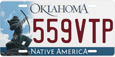 OK license plate 559VTP