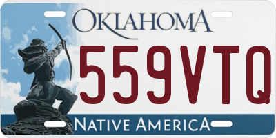 OK license plate 559VTQ