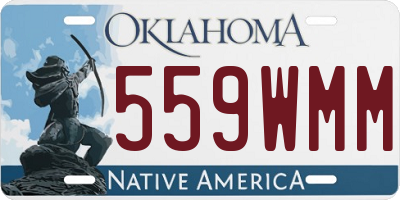OK license plate 559WMM