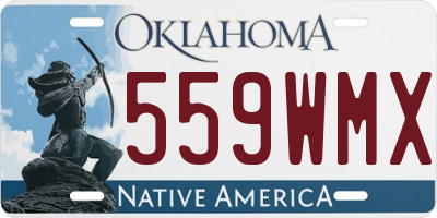 OK license plate 559WMX