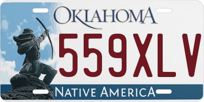 OK license plate 559XLV
