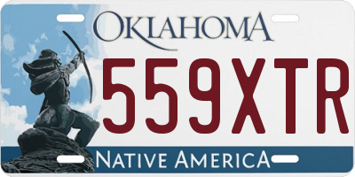 OK license plate 559XTR