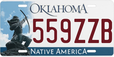 OK license plate 559ZZB