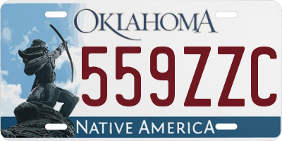 OK license plate 559ZZC