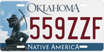 OK license plate 559ZZF