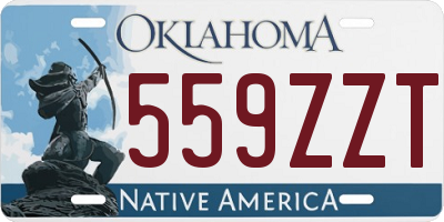 OK license plate 559ZZT