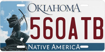 OK license plate 560ATB