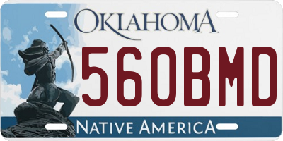 OK license plate 560BMD