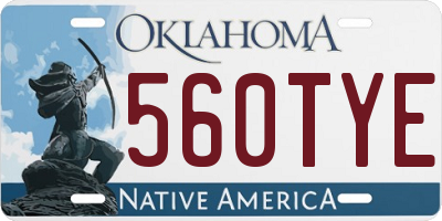 OK license plate 560TYE