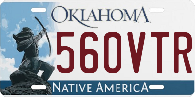 OK license plate 560VTR