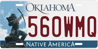 OK license plate 560WMQ