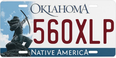 OK license plate 560XLP