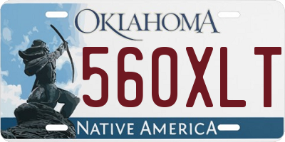 OK license plate 560XLT