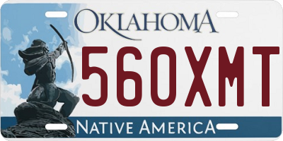 OK license plate 560XMT