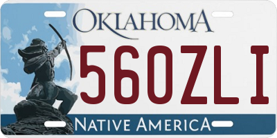 OK license plate 560ZLI