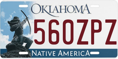 OK license plate 560ZPZ