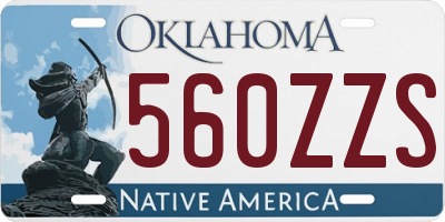 OK license plate 560ZZS