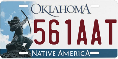 OK license plate 561AAT