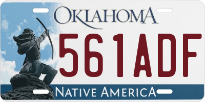 OK license plate 561ADF