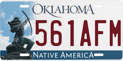 OK license plate 561AFM