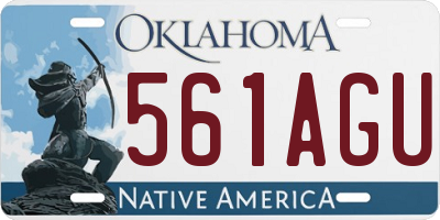 OK license plate 561AGU