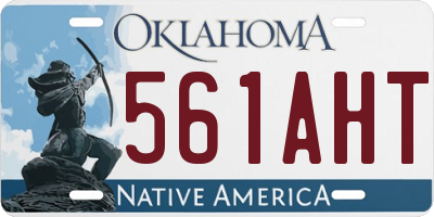 OK license plate 561AHT