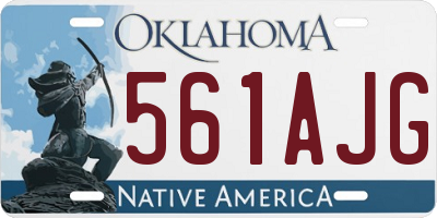 OK license plate 561AJG