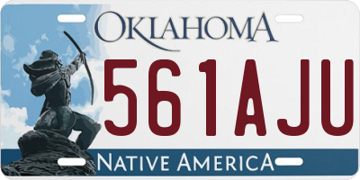 OK license plate 561AJU