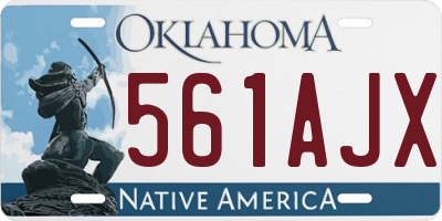 OK license plate 561AJX