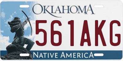 OK license plate 561AKG