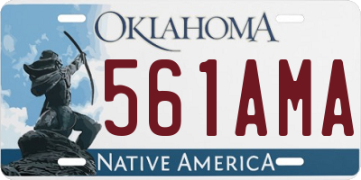 OK license plate 561AMA
