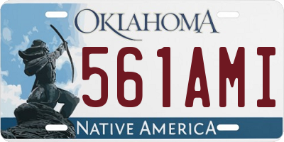 OK license plate 561AMI