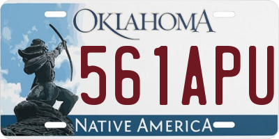 OK license plate 561APU