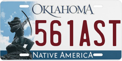 OK license plate 561AST