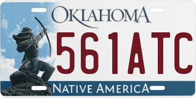 OK license plate 561ATC