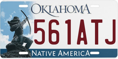 OK license plate 561ATJ