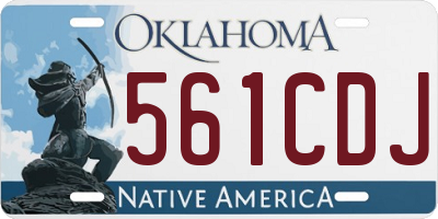 OK license plate 561CDJ