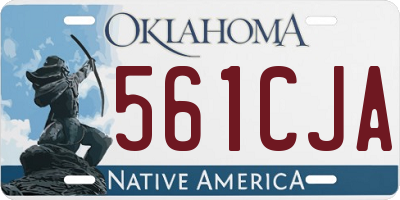 OK license plate 561CJA