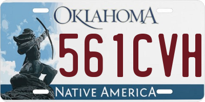 OK license plate 561CVH