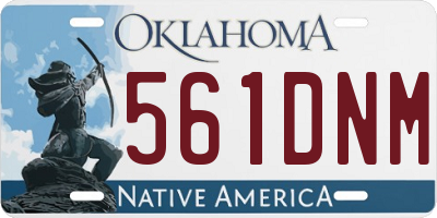 OK license plate 561DNM