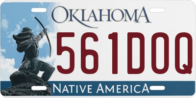 OK license plate 561DOQ