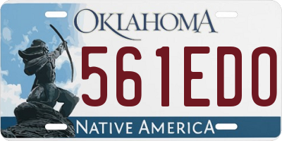 OK license plate 561EDO
