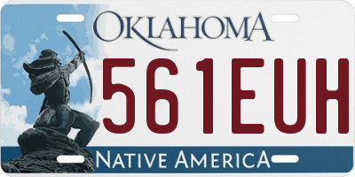 OK license plate 561EUH